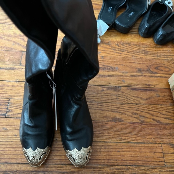 Authentic Chanel over the knee Dallas boots - Picture 2 of 5